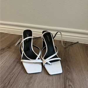 Nasty Gal white heels